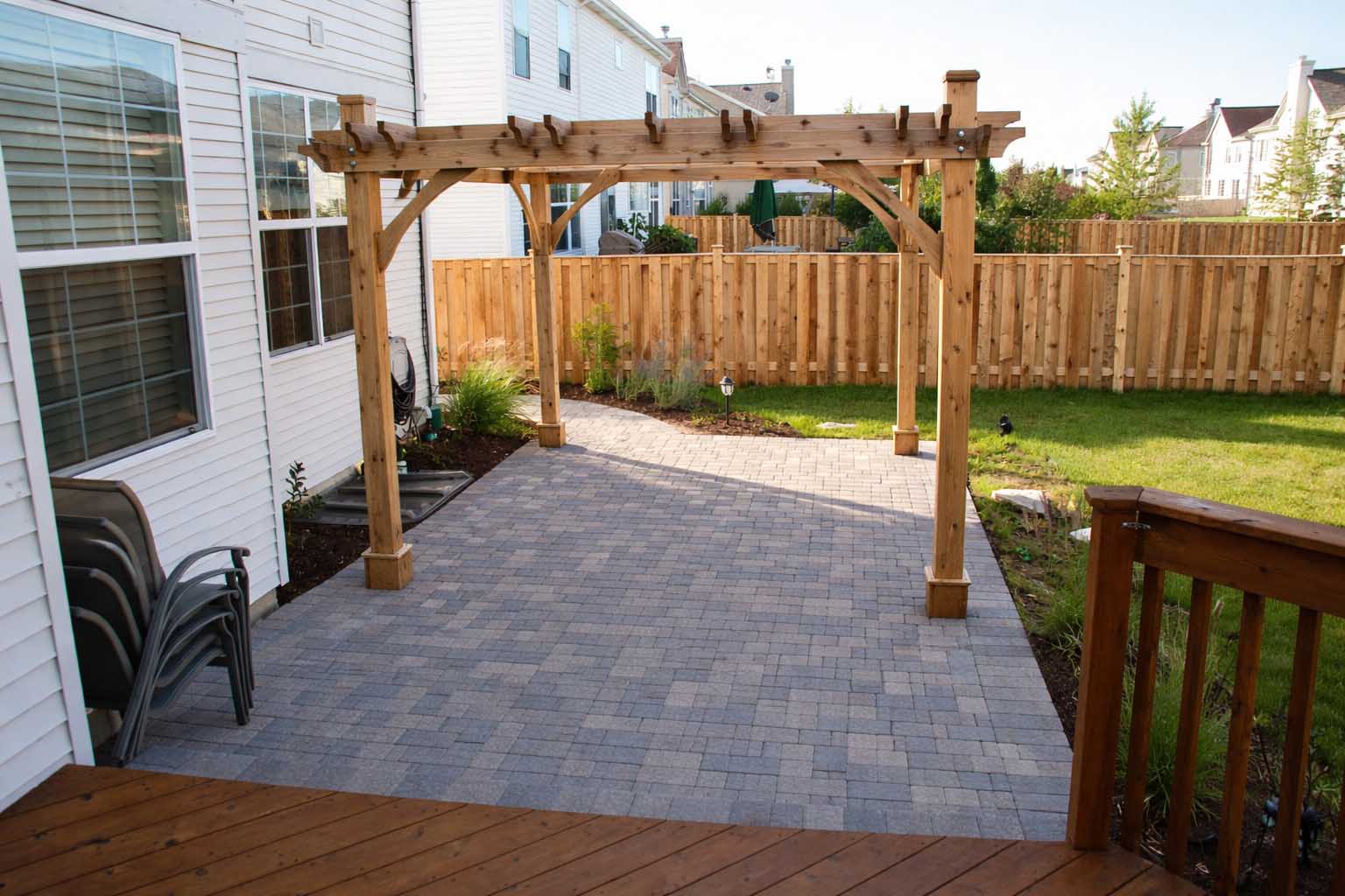Brick patio