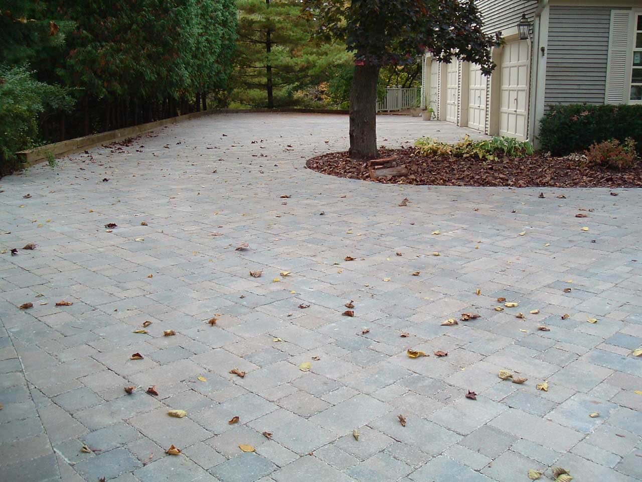 Brick driveway