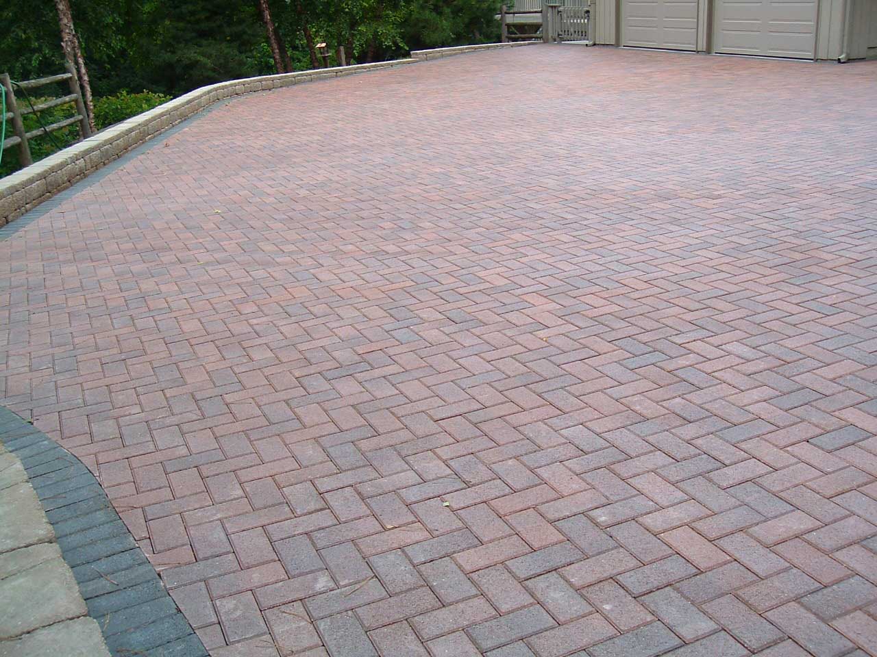 Brick driveway