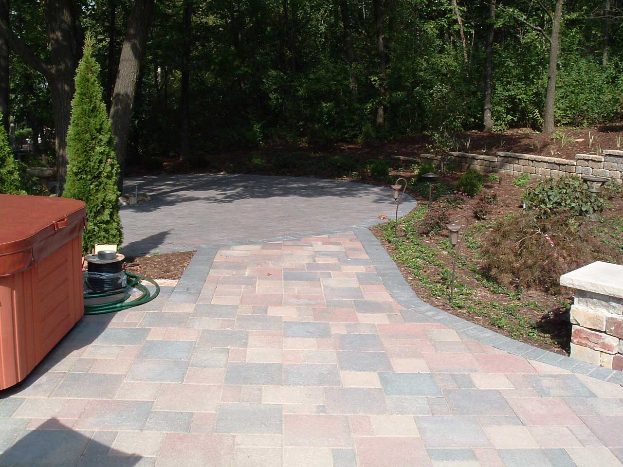 Brick driveway